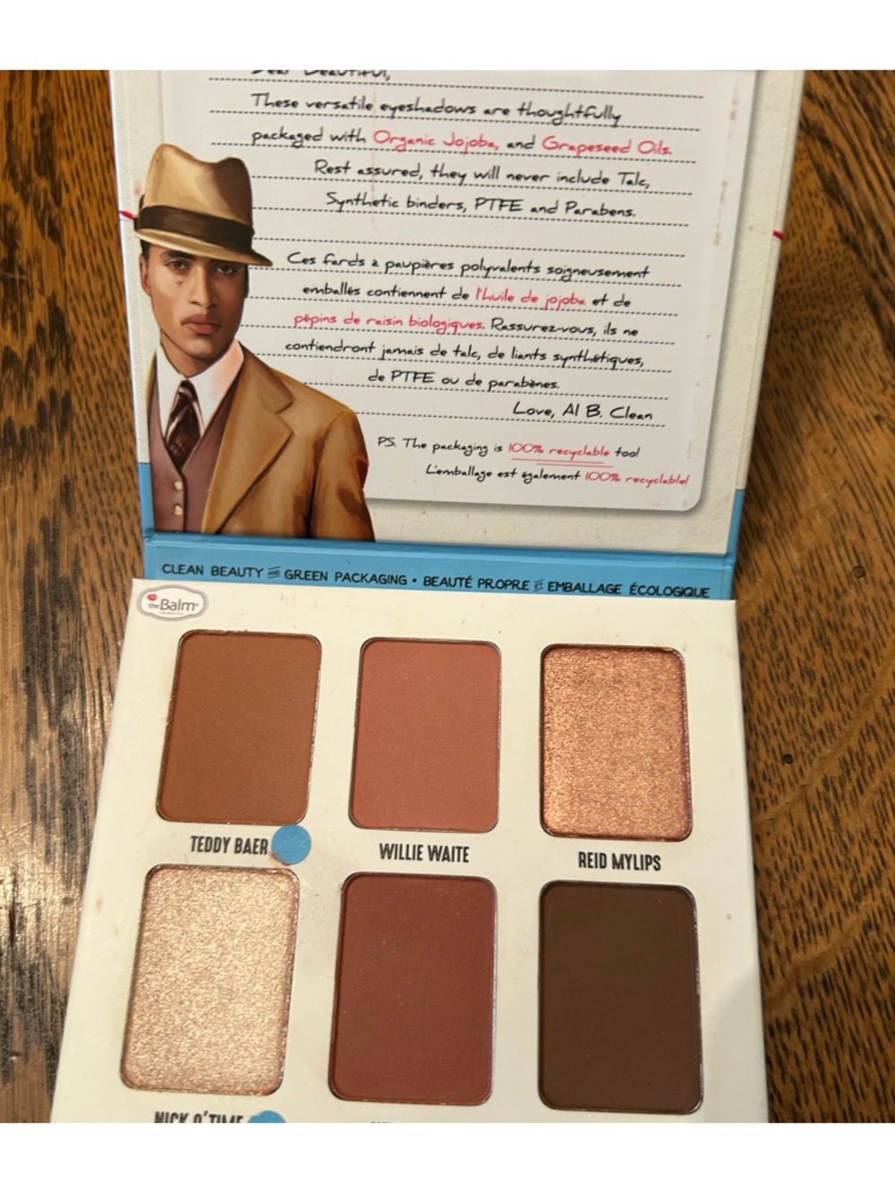 theBalm Male Order 6 Pan Eyeshadow Palette-Brown, Peach, Champagne, Rose, Bronze